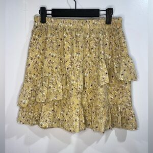 Women's Hayden Ruffled Floral Skirt Size Medium